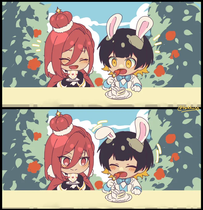 バニーの日に間に合わないけどアリスならいつでも行けます 
女王様とうさぎちゃん❤️📷 #ブルーロックFA 