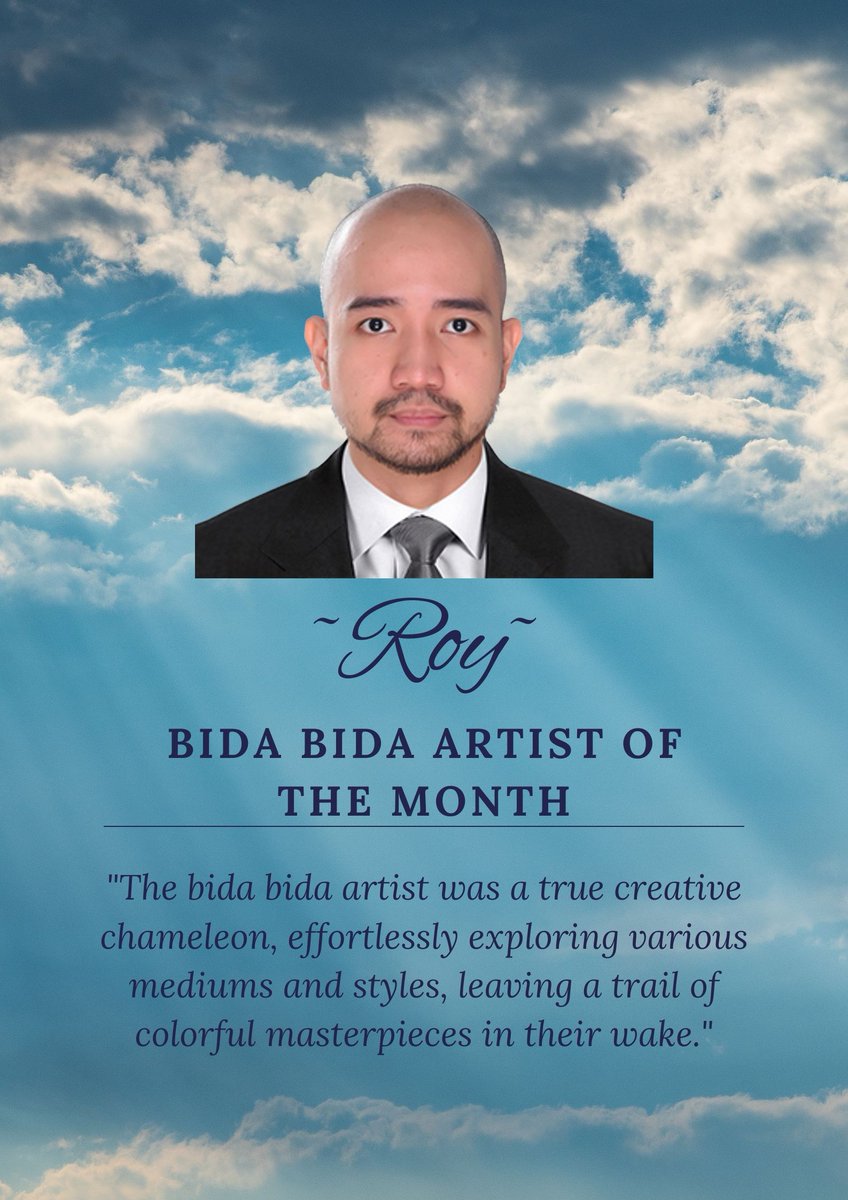 StudioSekaiHQ's tweet photo. What does it take to be the Bida Bida Artist of the Month? Roy has the answer. While much of his work is done in secret, he really can do it all.

Thanks for all that you do @Kowfeekow. 🌥️ https://t.co/rRgJVVms0P