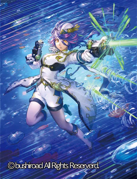 本日、08/04(金)発売 カードファイト!! ヴァンガード 『夜天凶襲』にて 『水勢のブレイブ・シューター』を担当しました! 久々に描いた新規アクアロイドです!  #ヴァンガード #cf_vanguard #夜天凶襲 