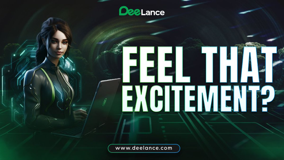 deelance_com's tweet photo. Step into the electrifying DeeLance ecosystem and feel the excitement! 🔥👨‍💻

Immerse yourself in the vibrant Metaverse, collaborate on groundbreaking projects, and unleash your full potential.

Whether you're a freelancer, buyer, or job seeker, DeeLance is your gateway to success.

Join our community today!
https://t.co/YGHBHGj0qJ

#DeeLance #Ethereum #crypto #metaverse