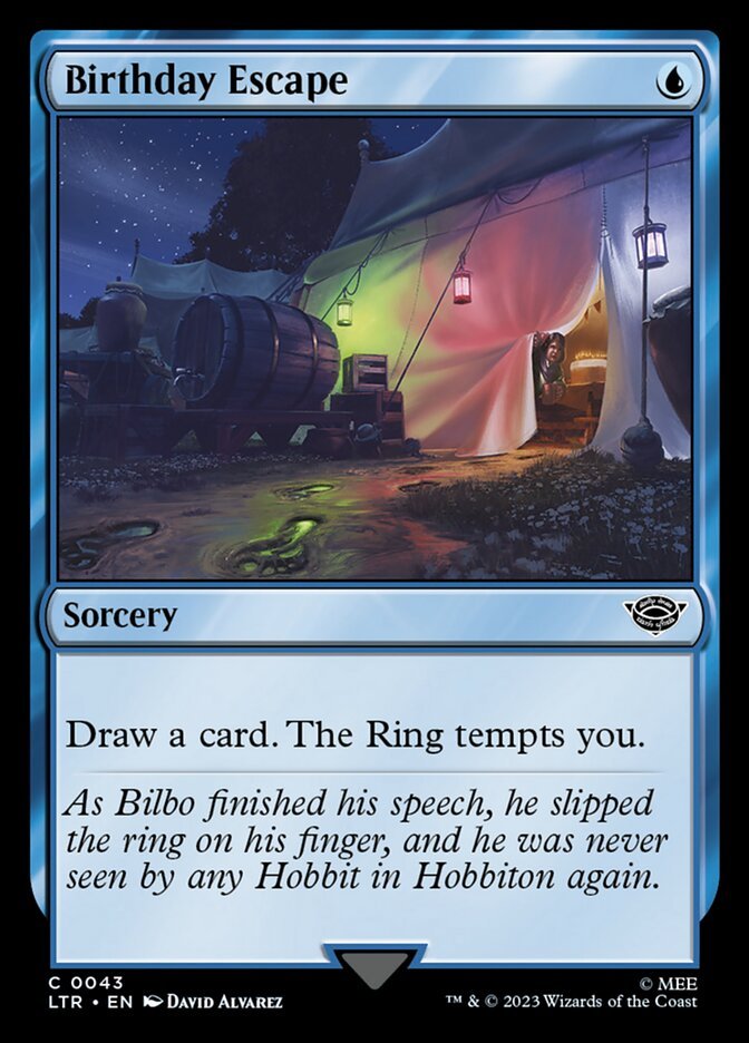 Today’s MTRxLotR Trivia (the last in this series): Bilbo traveled widely for 20 years after the Farewell Party, to places like Dale and Erebor in the east before settling into Imladris (Rivendell). He passed through The Shire again in III 3021 on the way to the Grey Havens.