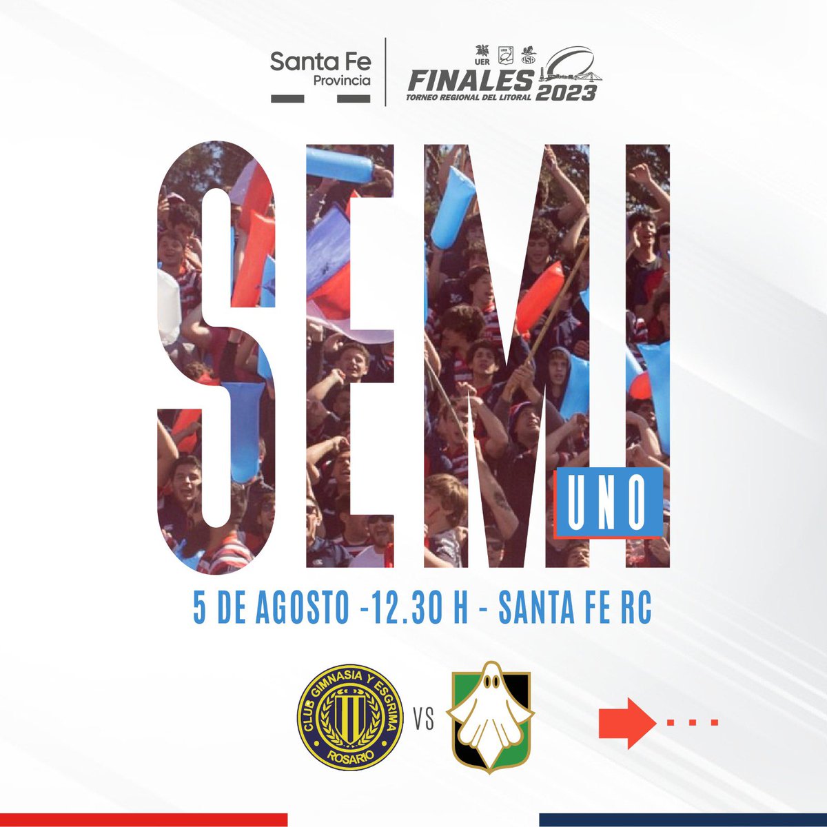 santaferugby_'s tweet photo. 📌 Equipos confirmados para las Semifinales

✅ 12.30 hs. 
@miclubGER
 vs. 
@DuendesRC
 
✅ 14.30 hs. 
@santaferugby_
 vs. 
@elrugbydelcae 

🏟️Santa Fe Rugby Club https://t.co/HJOICWG73I
