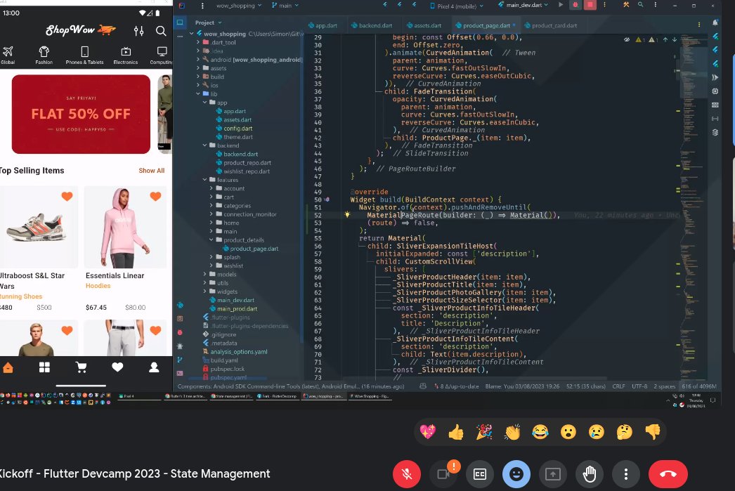 Excited 🚀 to be a part of Flutter DevCamp 2023. Learning the intricacies of state management in #flutter.

#FlutterDevCamp2023 #FlutterDeveloper #MobileAppDevelopment #FlutterCommunity