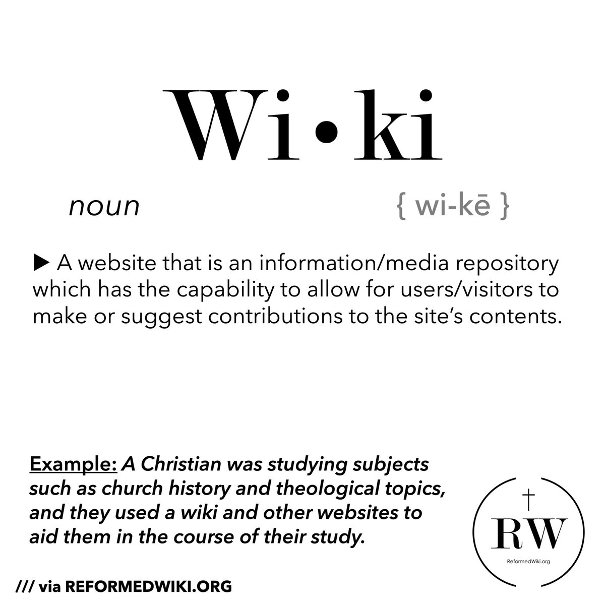 ReformedWiki's tweet image. •ReformedWiki.org•
#ReformedWiki #Reformed #ReformedTheology