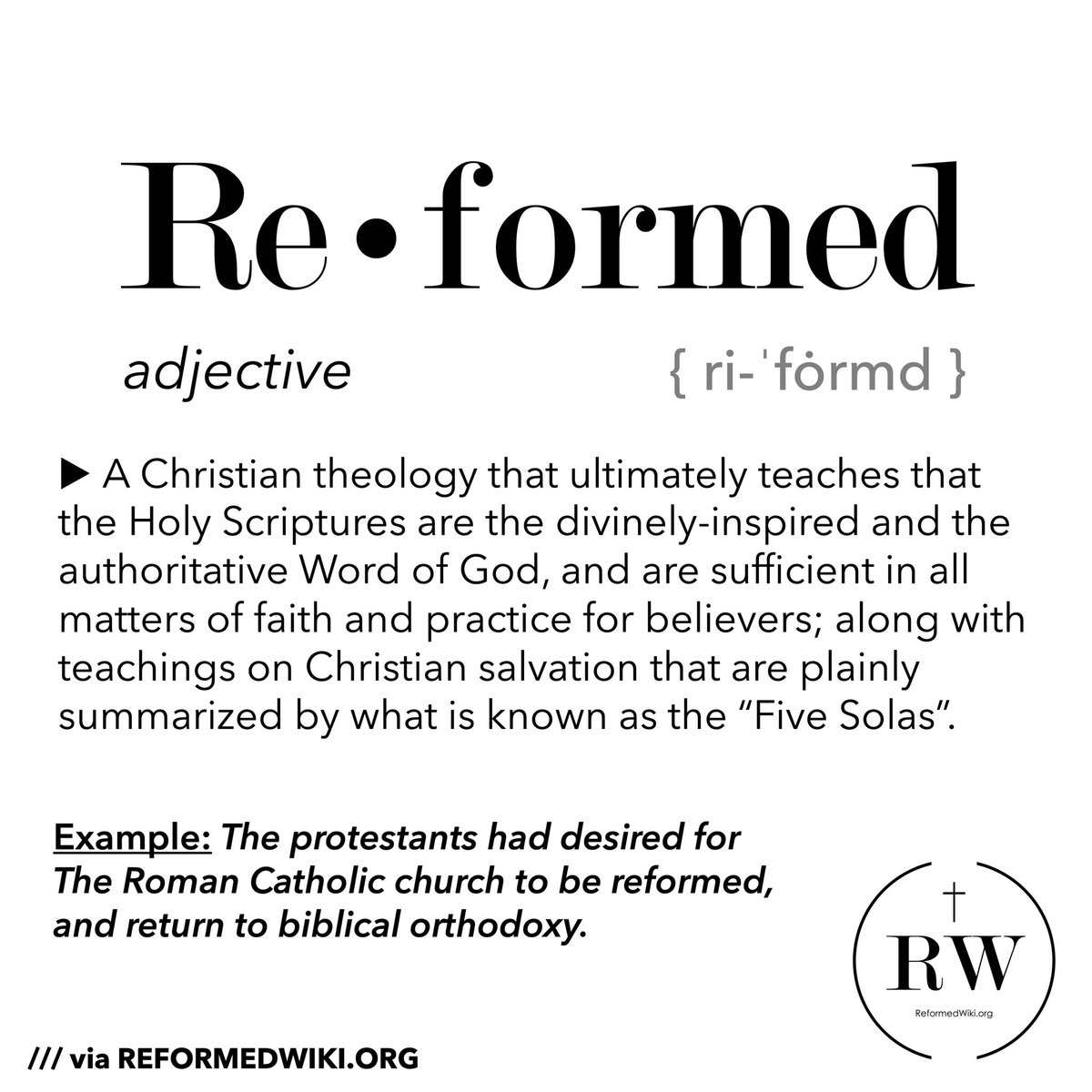 ReformedWiki's tweet image. •ReformedWiki.org•
#ReformedWiki #Reformed #ReformedTheology