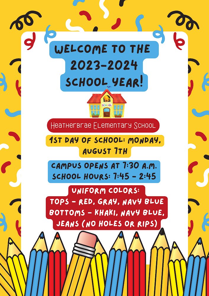 HeatherbraeCSD's tweet photo. The Heatherbrae staff is eagerly awaiting the arrival of all our Husky Scholars! We’ll see you all bright and early Monday morning for our first day of the 2023-2024 school year!

💙🐾

#HuskyPride #BackToSchool https://t.co/G4YbmVHSbZ