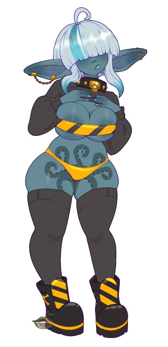 Goblin_Peewee's tweet photo. Seffie tried on the dog drip from @ForestTheRotten

Art by the amazingly talented @BooTeaClapBear, just look how adorable she made Seffie. https://t.co/lbqkaCOCzA