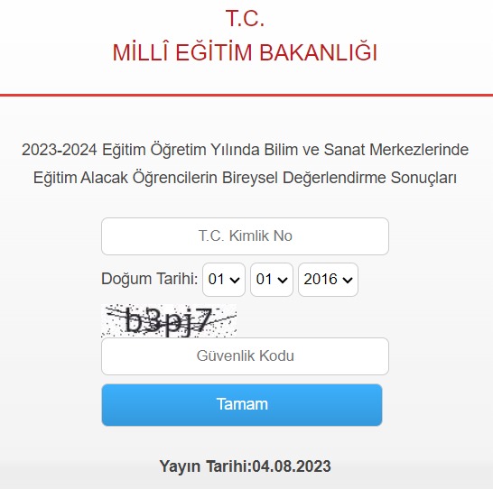 📢 2023-2024 Eğitim Öğretim Yılında Bilim ve Sanat Merkezlerinde Eğitim Almaya Hak Kazanan Öğrencilerin Değerlendirme Sonuçları Açıklandı 

BİLSEM’lere kayıt hakkı kazanan öğrenciler, 14-31 Ağustos tarihleri arasında kayıtlarını yaptırabilecekler. 

👉meb.ai/l8QngT