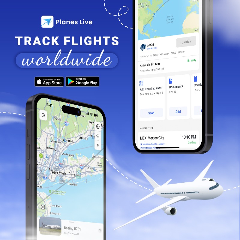 planeslive's tweet photo. Check out Planes Live's features to stay on top of your air travel game! ✈️