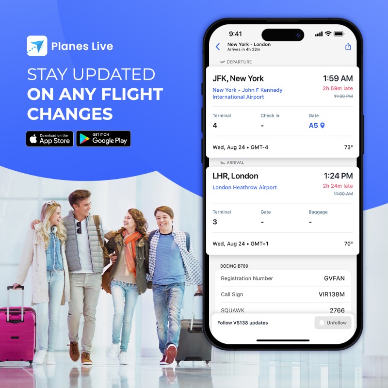 planeslive's tweet photo. Take care of your journey in advance! Track flights and keep the info in one place. ✈️