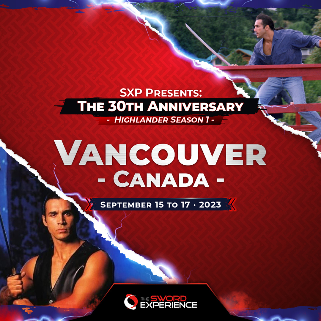 SwordExperience's tweet photo. ONLY 4 TICKETS LEFT!!! Get your tickets today and create unforgettable memories with fellow fans from around the world: https://t.co/uG31QNCDFG
#Highlander30thAnniversary #AdrianPaul #VancouverEvent #ImmersiveExperience #FanFrenzy #swordexperience #swordevents https://t.co/f8vxTOLfTw