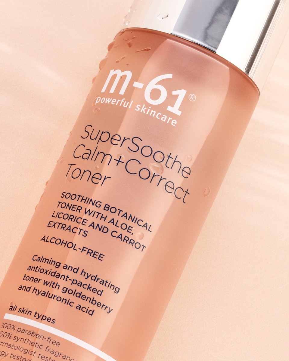 Sensitive skin deserves toner, too 💙 The *new* SuperSoothe Calm+Correct Toner from M-61 Skincare features a blend of comforting plant extracts to help reduce redness and boost hydration levels for more nourished, even skin.

Shop now 👇
bit.ly/3OhphUt