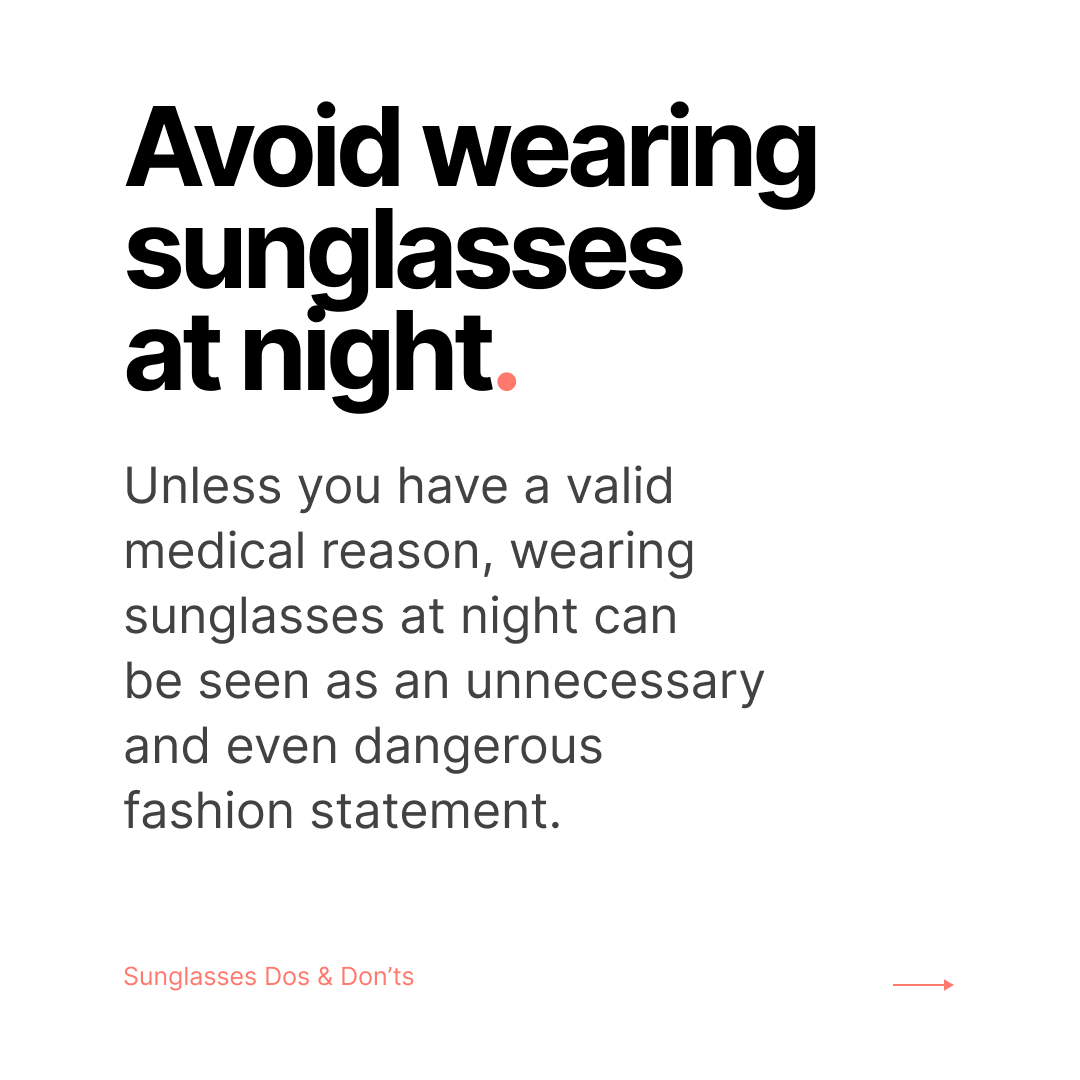 Check out our sunglasses dos and don'ts for some helpful tips to get you through the summer!