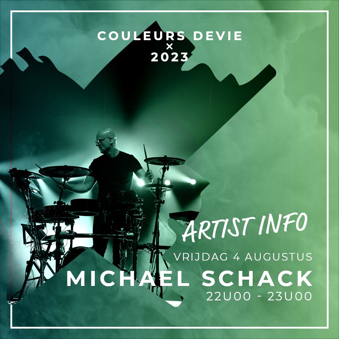 michaelschack's tweet photo. Ik sta een paar keer met “de late” vanaf vanavond tem zondagavond. Zin in!
#solo #djdrummer & #RegiLive concerten in Maldegem #couleursdevie, Zottegem @DanceDVision , Turnhhout @SummerSessionsT en Tienen @suikerrock 🥳 https://t.co/0uBt73hQ71