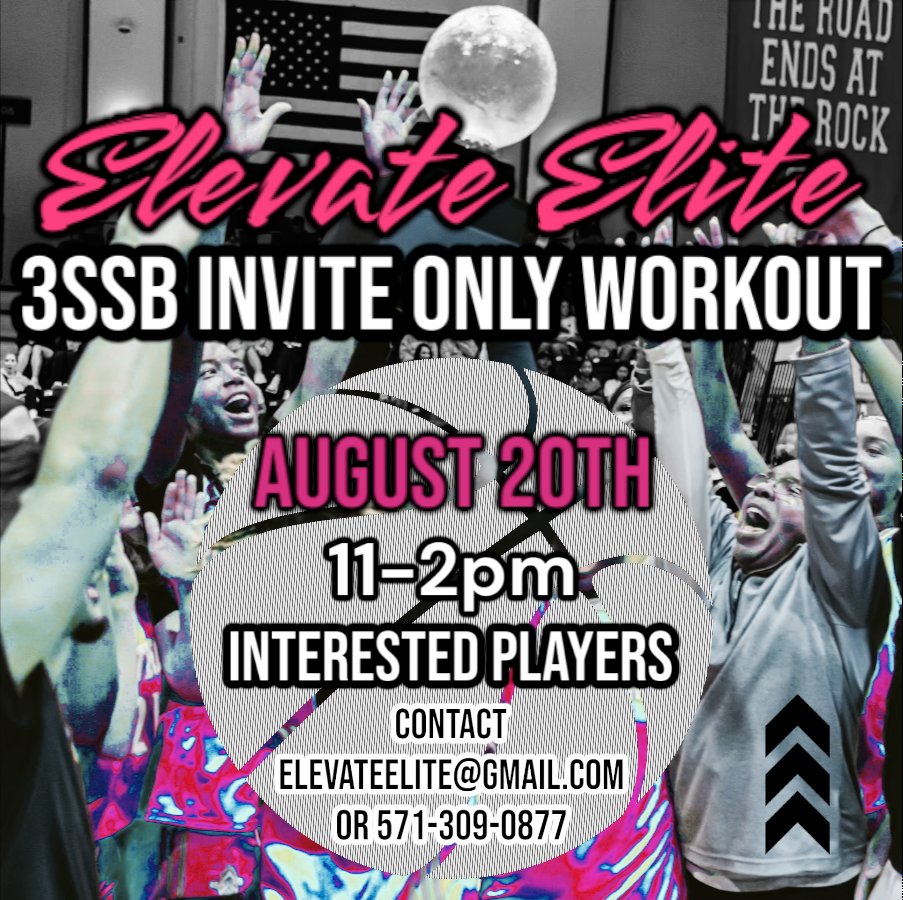 Elevate_Elite's tweet image. 2028s-2025s:

Special workout August 20th! This will be a private session. Interested players, please reach out through email or text.

Location will be given with invitation.

Skill development is 🔑
Elevate Your Game⏫️ #EYG #3SSB #WeDevelop