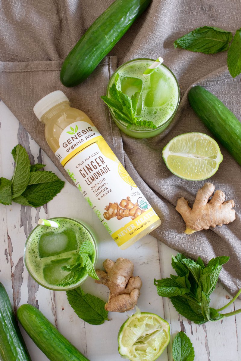 genesisjuice's tweet photo. Enjoy seasonal produce like freshly juiced cucumbers in your next glass of lemonade for a delicious and refreshing summer beverage! 🥒🍋 https://t.co/E6DQR3Mpid