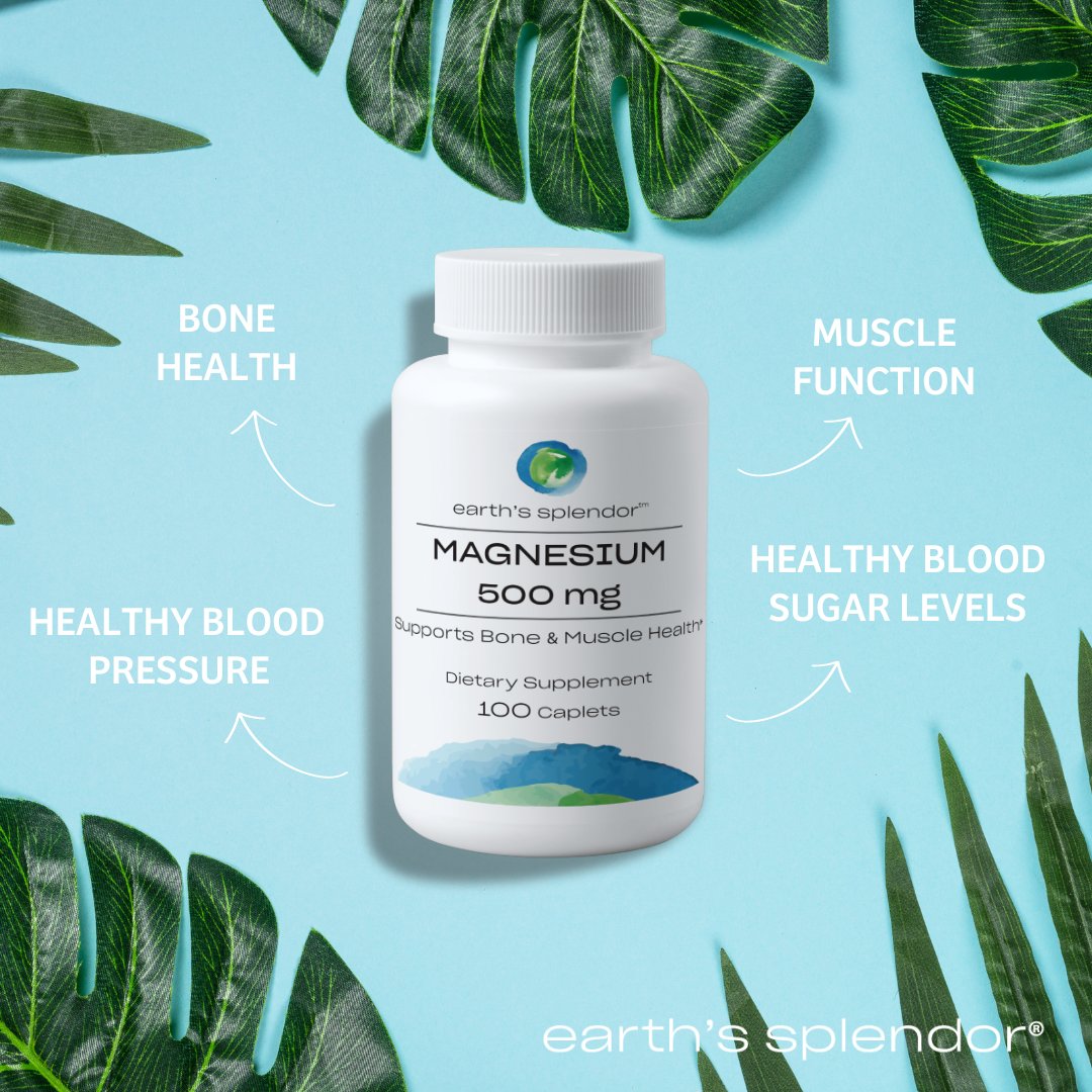 💪🌿 Who is ready to up their health game with our Magnesium?! Support your bone, muscle, and teeth health with this essential mineral powerhouse. 💙✨

Shop Now: earthssplendor.com/products/magne…

#MagnesiumPower #HealthyBones #MuscleHealth #TeethCare #BloodSugarBalance #EarthsSplendor