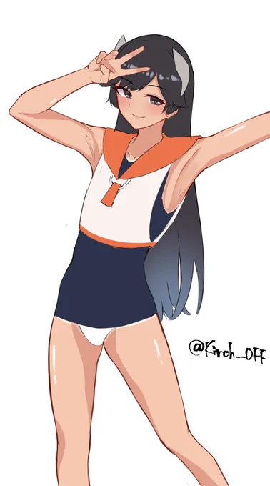 #艦これ版深夜の真剣お絵描き60分一本勝負 #艦これ版真剣お絵描き60分一本勝負_20230804 伊400