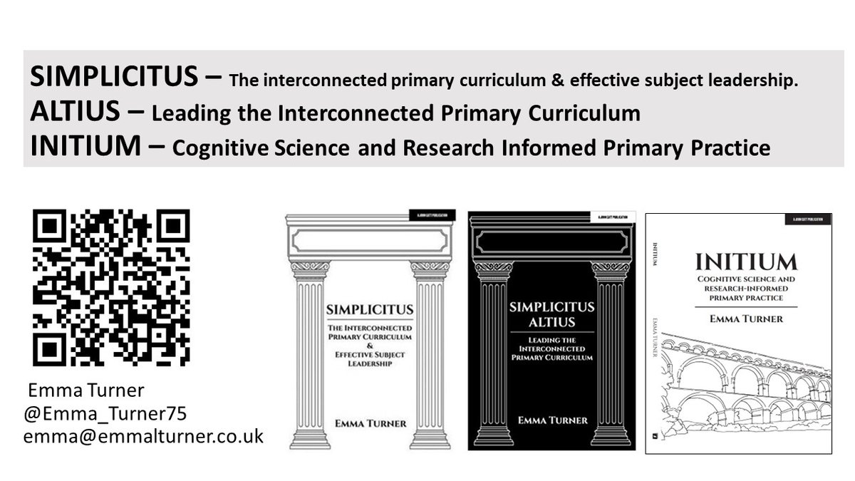 Emma_Turner75's tweet photo. Primary? Curriculum? CogSci? 
If so these three are right up your street. All available from Amazon or direct from John Catt. https://t.co/UPErUDN4z7 https://t.co/wwYqRrf1EF