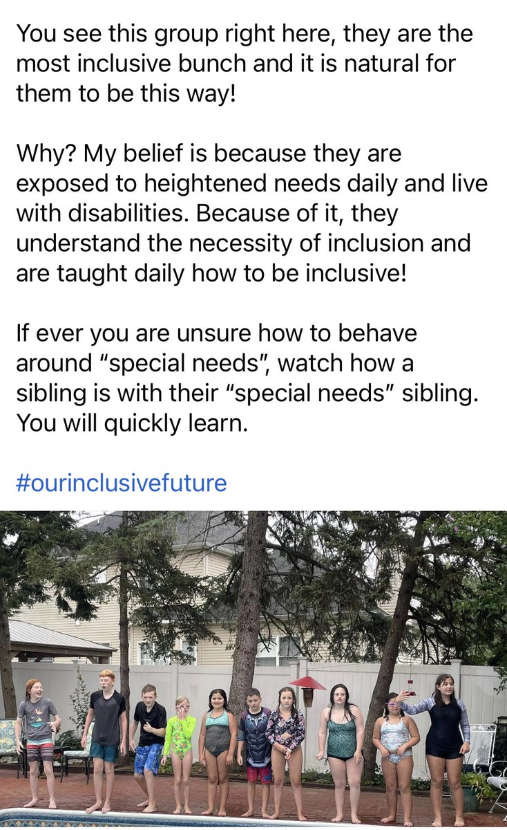 PonzoLeslie's tweet photo. Inclusiveness… observe “special needs” families and you can learn how it naturally happens. Click on the pic below! #ourinclusivefuture https://t.co/Fks3C4Lssp