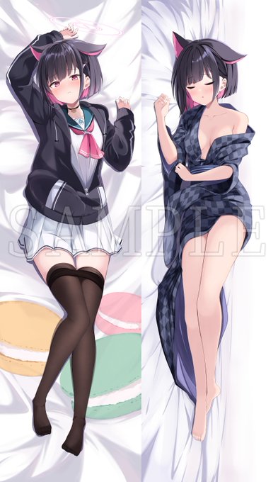 夏コミに向けてカズサの抱き枕カバーイラスト(健全)を描きました! #C102 