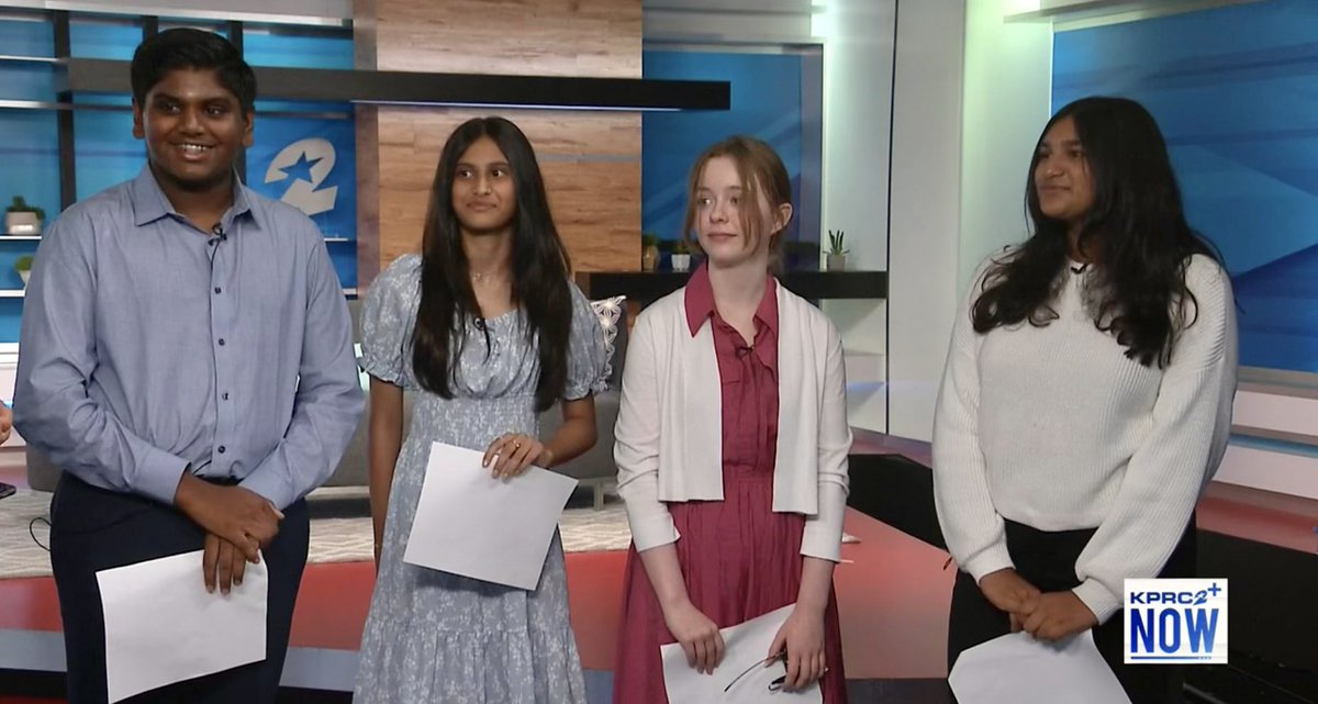 ShadowCreekHS's tweet image. Two SCHS students, Caleb Wesley and Meaghan Mooney, were interviewed by @KPRC2 about their upcoming competition in the State Finals of the National Civics Bee, which occurs tomorrow in Dallas. We are so proud of you! @AlvinISD