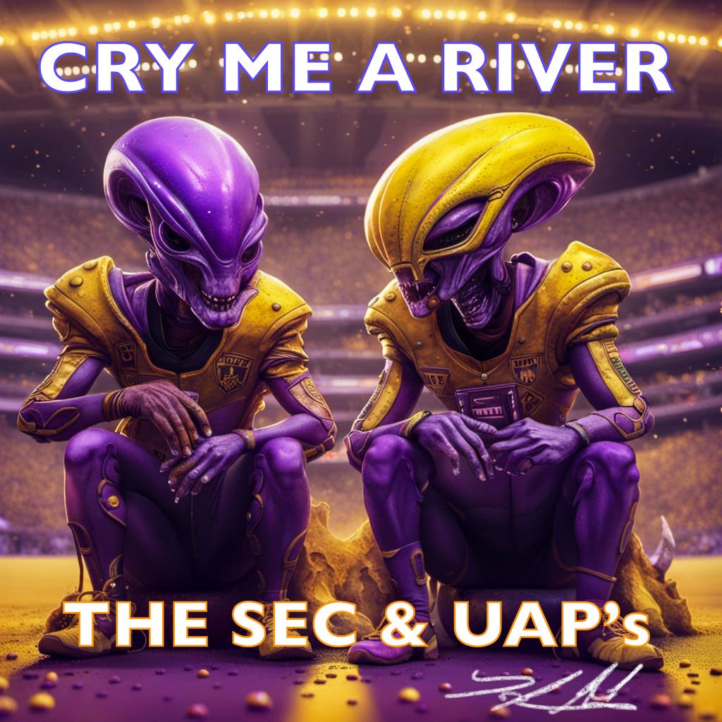 🛸 Intergalactic Federation Podcast 🛸 

Are we alone? UAP’s and the SEC. Do the aliens have insight on how LSU’s season will play out? Are FAA Drone pilots real pilots and how to make a million dollars.

🎧: tinyurl.com/mrxwwhdd

🍎: tinyurl.com/3n83hp2v