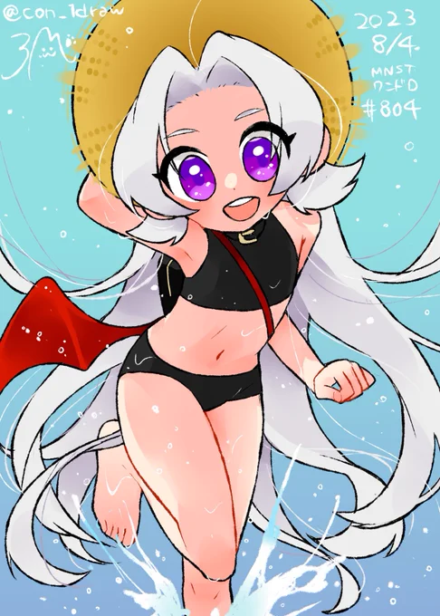 #モンスト深夜のお絵かき60分一本勝負    使用回数804に近いキャラクター から ベビーアーク