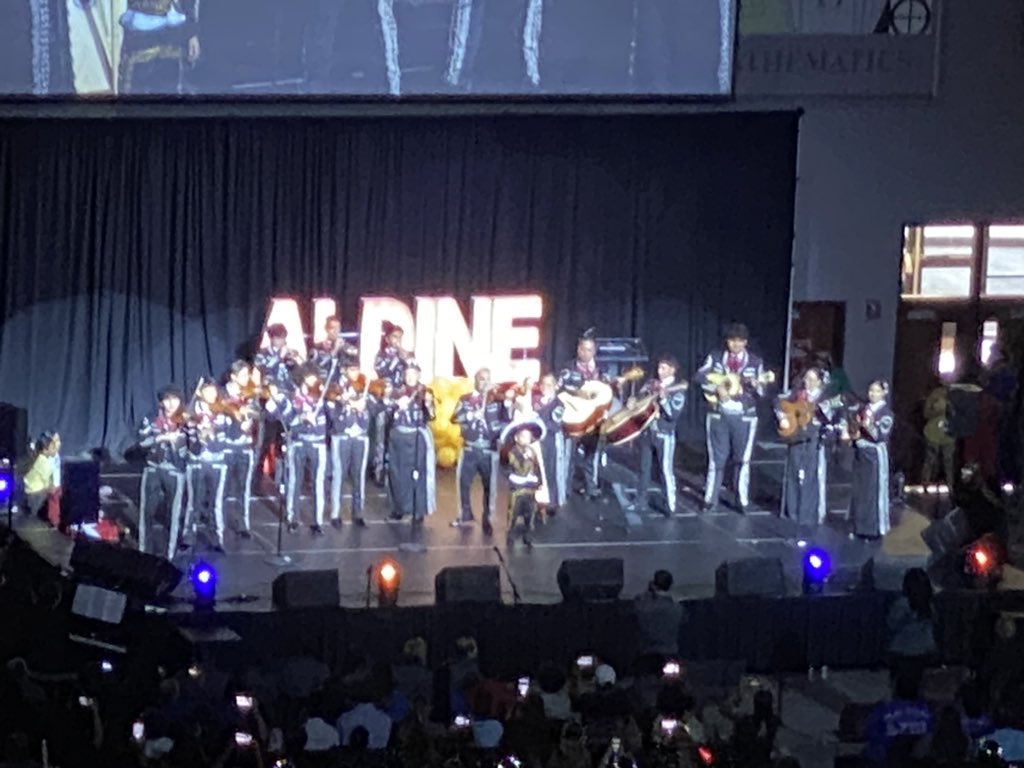 Did you see this little @StovallPK_AISD bobcat today on stage?? He was singing in front of EVERYONE!! He is SUPER TALENTED!! @AldineISD #AldineConnected #AldineStart23 #WeAreAldine