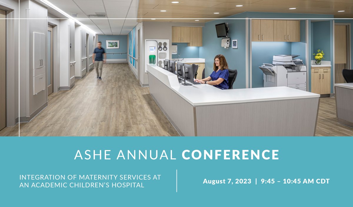 BSAbydesign's tweet image. Planning what sessions to attend at the ASHE Annual Conference? Make sure to add BSA and Messer’s session on integrating maternity services at an academic children&apos;s hospital on August 7. #DesignThatInspires #inspiredSolutions #ChangingLives