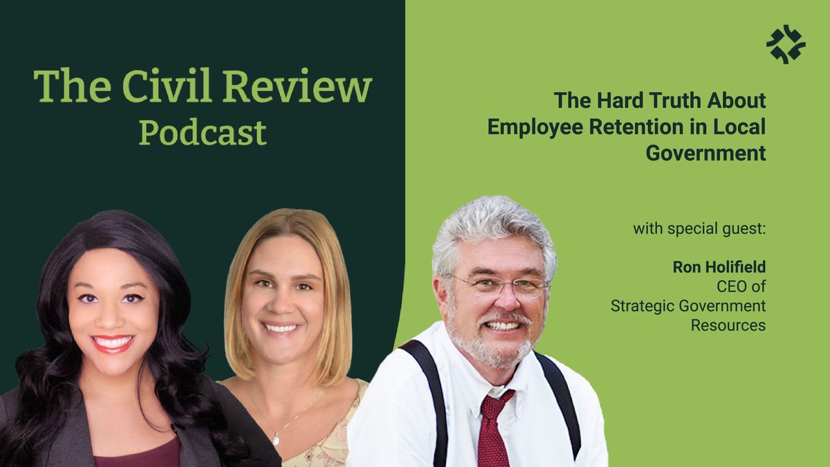 #LocalGov HR thought-leader @Ron Holified CEO of @SGR joins Polco to discuss #WorkforceShortages. Discover how #Retention impacts government success, and hear ways to increase job satisfaction. >> info.polco.us/podcast?wchann…