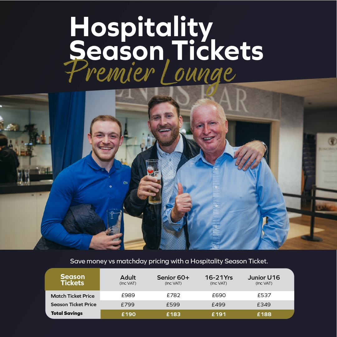 CityHospitality's tweet photo. Take a look at our Season Ticket savings 🤩

Enjoy the season in comfort and join us in our Level 4 Premier Lounge 💙

📞03333 11 1921
📧 sales@cardiffcityfc.co.uk

#CityAsOne https://t.co/upqkG6U9sQ