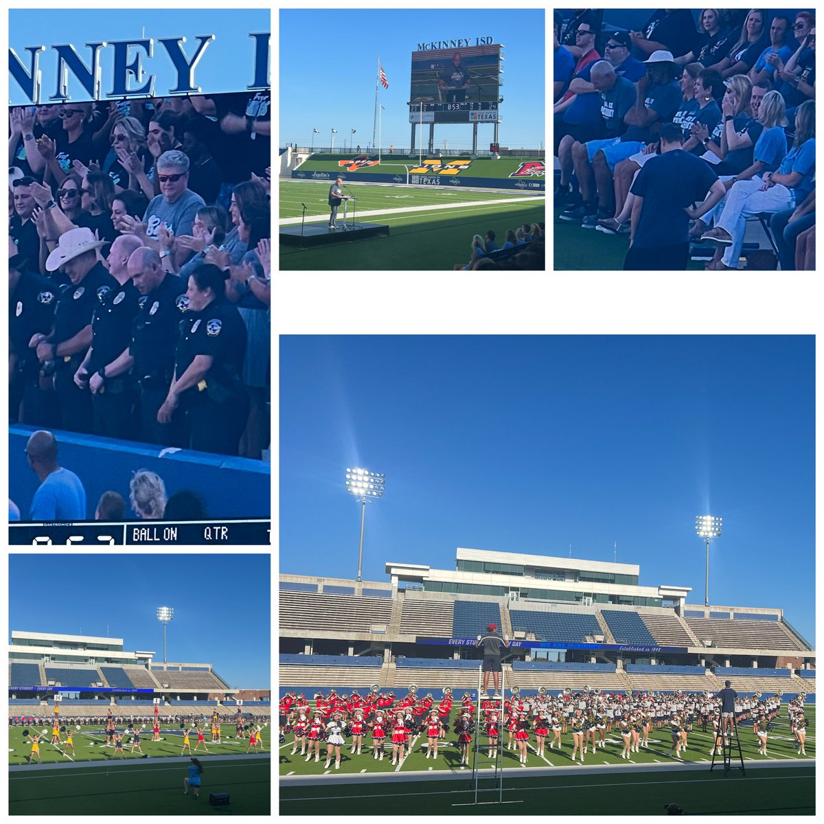 What an amazing display of the great things we have in McKinney ISD to be thankful for! From our SROs, to our students, teachers, Board Members, our mayor, our leadership team & more! #WeAreMcKinney  Inspiring Convocation! Ready for a great year 📖📚👩🏻‍🏫 #EverystudentEveryDay