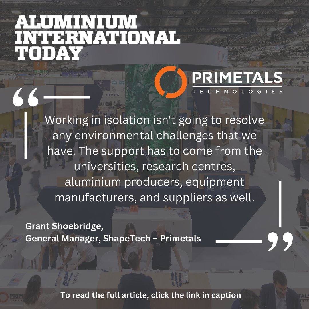 AluminiumToday's tweet photo. Exclusive: Flat Rolling and a 50th Anniversary: @primetals

Read full article > https://t.co/9Q1om2DwQE

#aluminiumindustry #aluminium #primetalstechnologies #industryexperts #ukaluminium #webfeature https://t.co/n52qF7eeYw