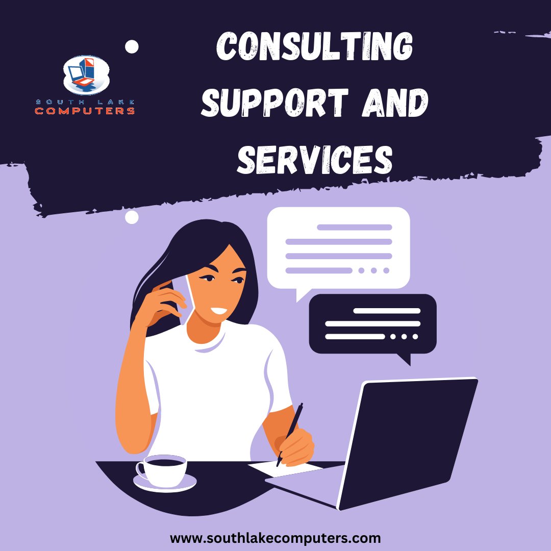 🔧💼 Need IT consulting, support, and services? South Lake Computers is your trusted partner for expert guidance and solutions. Whether it's tech strategy, troubleshooting, or optimizing operations, we've got you covered. Visit us at southlakecomputers.com to learn more. 🌐