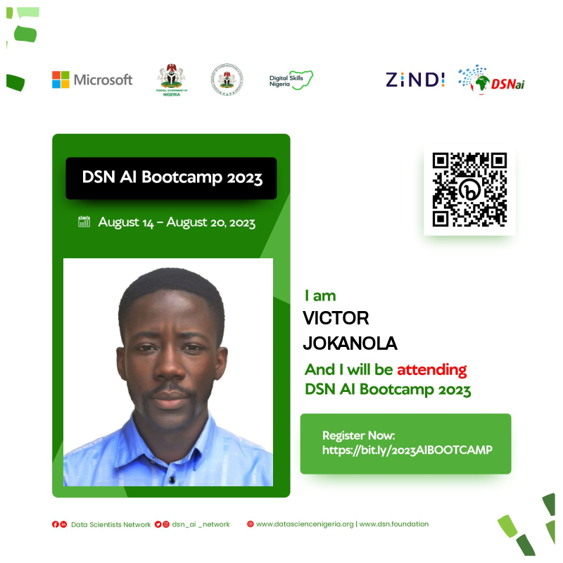 FavourphilicVic's tweet photo. #DSN AI Bootcamp 2023 #fewdaystogo https://t.co/RJtFnjnEqu https://t.co/EstxHZywuI