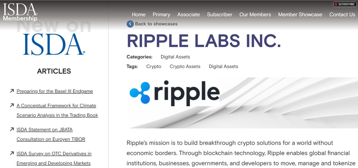 sentosumosaba's tweet photo. 👀@Ripple has joined ISDA. 💯FOCUS: DERIVATIVES.
Officers from BlockRock, Société Générale et al, directors J.P. Morgan, CME Group, Citi, Goldman Sachs, BNY Mellon, London Stock Exchange, BofA, Intercontinental Exchange et al. 1000+ Institutions are members / 79 countries. @radvanisg is the contact for Ripple. 

Browse the members: https://t.co/eBfwQNwoPv

(Thank you @cybermelis)