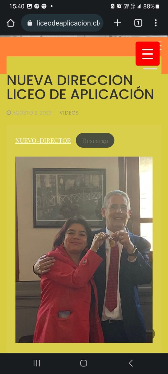 Le damos la bienvenida y le deseamos todo el éxito del mundo a Dn. Hugo Césped Hermann, recién asumido Director del Liceo de Aplicación.