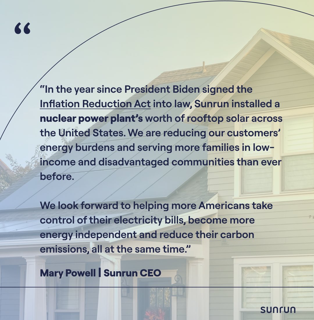 As we approach the one year anniversary of the Inflation Reduction Act, <a href="/MaryPowell/">MaryPowell</a> shared her thoughts on the #impact it has had on our efforts to #decarbonize.

#IRA #InflationReductionAct <a href="/POTUS/">President Donald J. Trump</a> #ClimateAction
