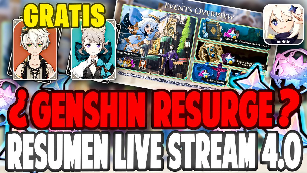 De 1 hora y 30 minutos a 20 Minutos de Resumen, como siempre gracias <a href="/GenshinCenter/">¡Genshin Center!</a> 

Nota del Live Stream : 7/10
Espero que el de la 4.2 sea un 10 como todos los de los arcontes

✨youtube.com/watch?v=SViUTA…