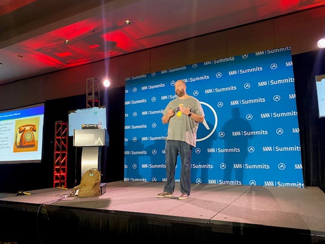 sansforensics's tweet image. Kicking Day 2 at the #DFIRSummit! @matt0177 delivers the keynote to explain how #DigitalForensics and #OpenSourceIntelligence (#OSINT) are two sides of the same coin, both aimed at unraveling complex puzzles. #DFIR #IncidentResponse 

Join the talk here: sans.org/u/1pkc