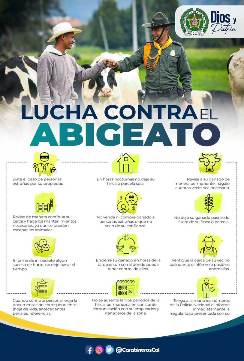 juangobotero's tweet photo. Ante la difícil situación de seguridad en algunas regiones del país aquí les dejamos algunas indicaciones dadas por la @PoliciaColombia . Desde @Aexgan #TendiendoPuentes https://t.co/exIPR6HNUD
