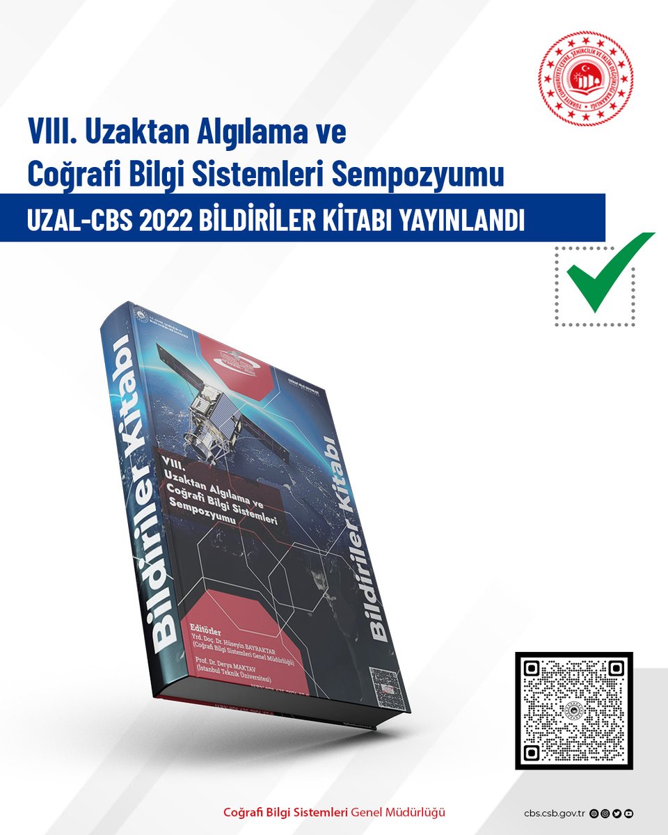 VIII. Uzaktan Algılama ve Coğrafi Bilgi Sistemleri Sempozyumu "UZAL-CBS 2022" Bildiriler Kitabı Yayınlandı 📘 ✅

🔗 bulutsehir.csb.gov.tr/share/preview/…

#cbs #cbsgm