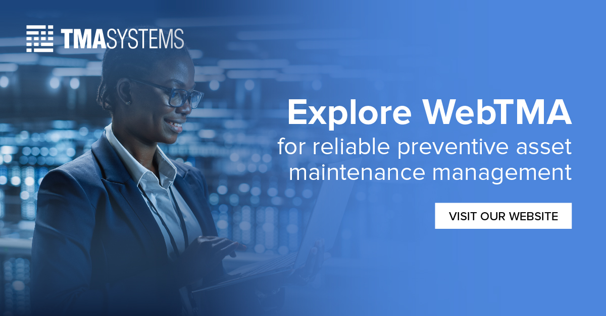 TMA_Systems's tweet image. Take control of corporate asset management with #WebTMA! Efficiently manage workflows, boost asset reliability, and optimize inventory. Find out more 👇 
hubs.ly/Q01-1YLR0 
#TMASystems #AssetManagement #MaintenanceManagement #EAM