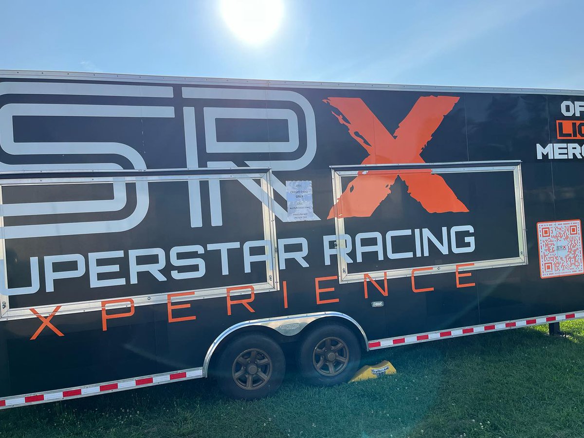 Summit_Merch's tweet photo. We've loved getting to meet all the @SRXracing fans! What a great time @BerlinRaceway last night. We're already counting down to next Thursday! Stop by our souvenir trailer for all your race day necessities. If you can't make it to the track, shop here: https://t.co/ITpNBUWECQ https://t.co/jfbdoFnXNb