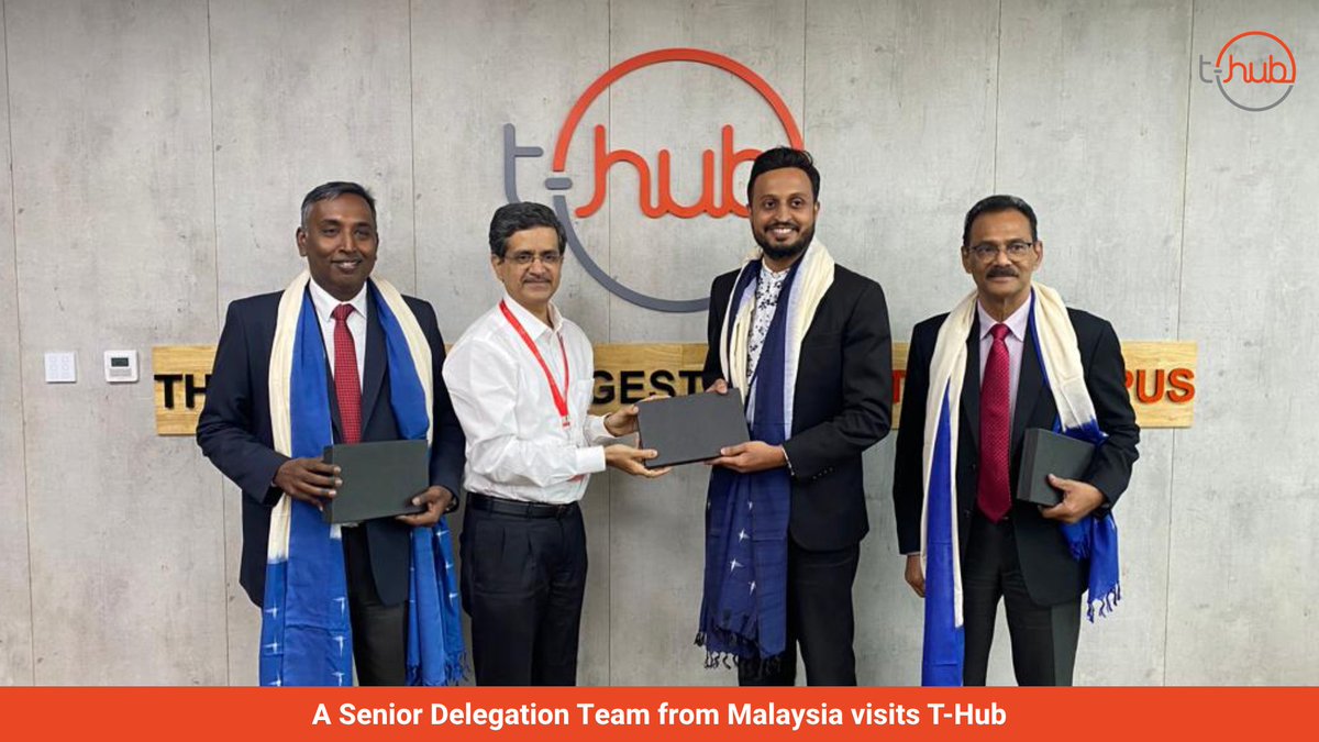 THubHyd's tweet photo. Transforming the #Indian & #Malaysian #StartupEcosystem with an impactful collaboration!
A senior delegation team from Malaysia’s COEXRT and #AIMST visited #THub to explore partnership avenues and future event agendas.
#InnovateWithTHub #IndoMalaysian #SeniorLeadershipTeam https://t.co/AzsErbenXX