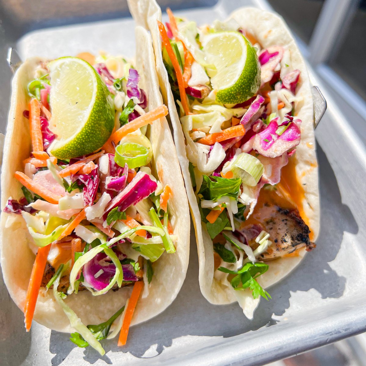 Our Blackened Mahi-Mahi got an upgrade! This fresh and delicious taco is now made with an entire filet of seasoned and grilled Mahi! 🐟 Give it a try today!