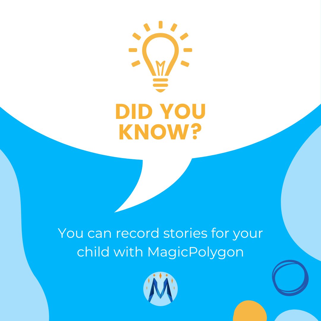 MagicPolygon allows you to be a part of story time even when you can't be there. That's because you have the ability to record stories! Learn more at magicpolygon.com #magic #parents #storytime #grandparents