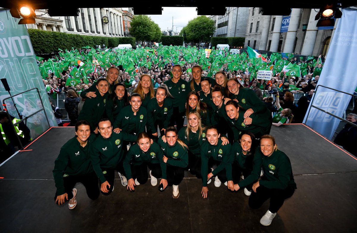 To everyone who supported me & the team throughout this World Cup experience, thank you💚 The tricolour flew proudly in Australia and it will be a moment I’ll never forget. This is only the beginning🇮🇪 Thank you Ireland for turning out and giving us such a big welcome home💚