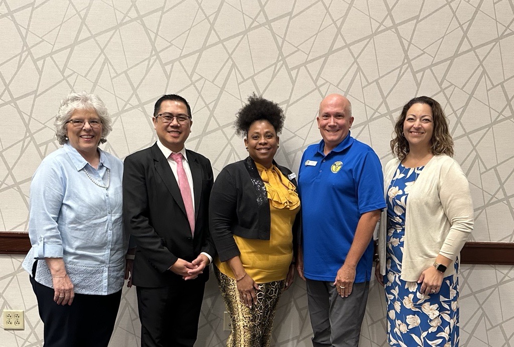 Our Executive Director, Dr. <a href="/RaynaLetourneau/">Rayna Letourneau, PhD, RN</a>, just presented FCN updates to the Florida Board of Nursing! Here she is with FNA President Dr. Adams, FBON Chairperson Dr. Castillo, FBON Director of Educational Programs Dr. Sutton-Johnson, and FBON Executive Director Mr. Baker.